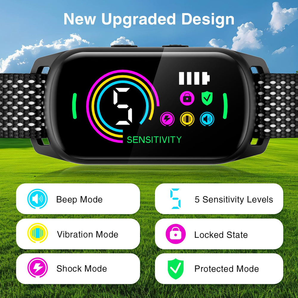 UJYOIIY bark collar magnetic charging improves waterproofing.