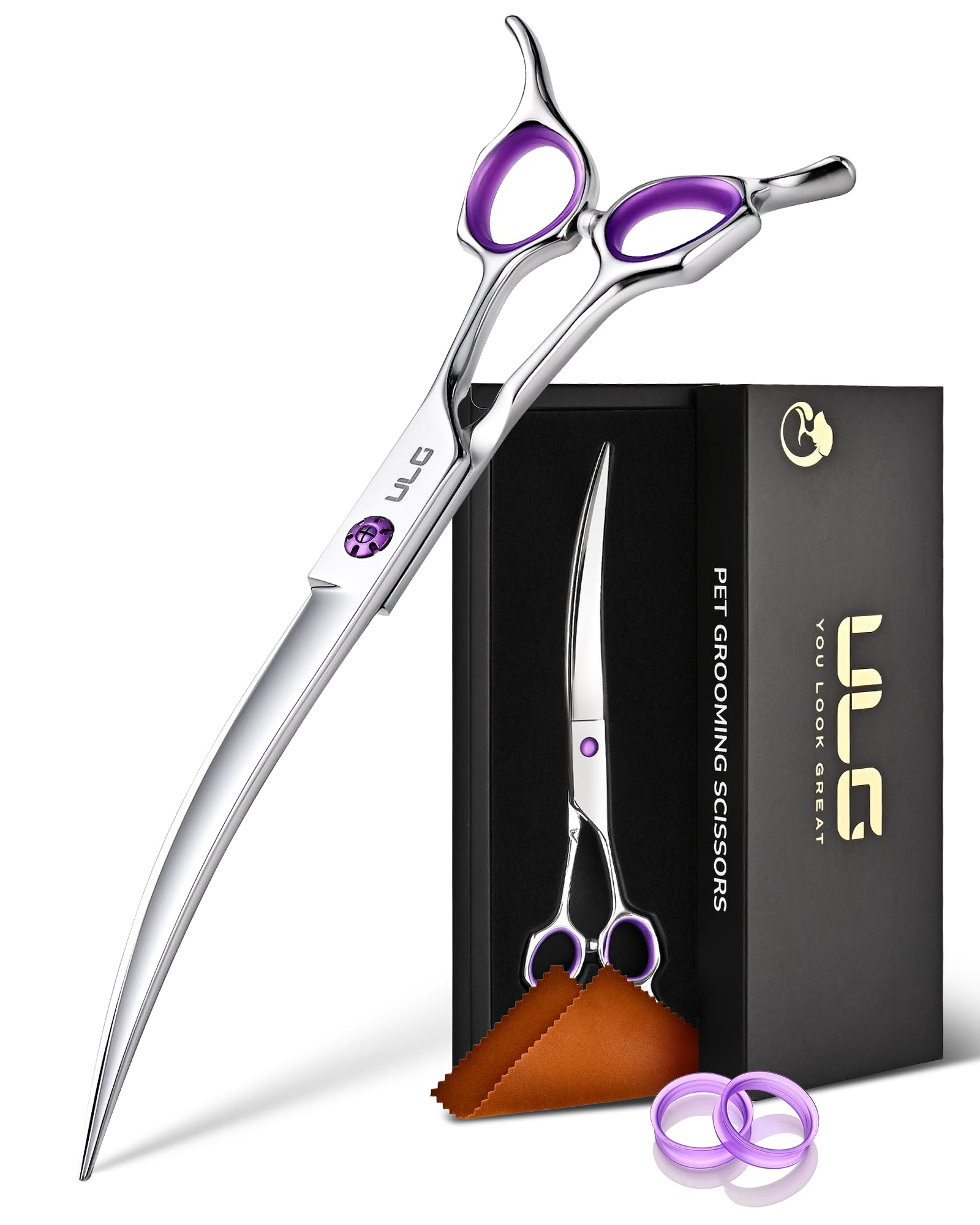 ULG professional dog grooming scissors suited for versatile tasks