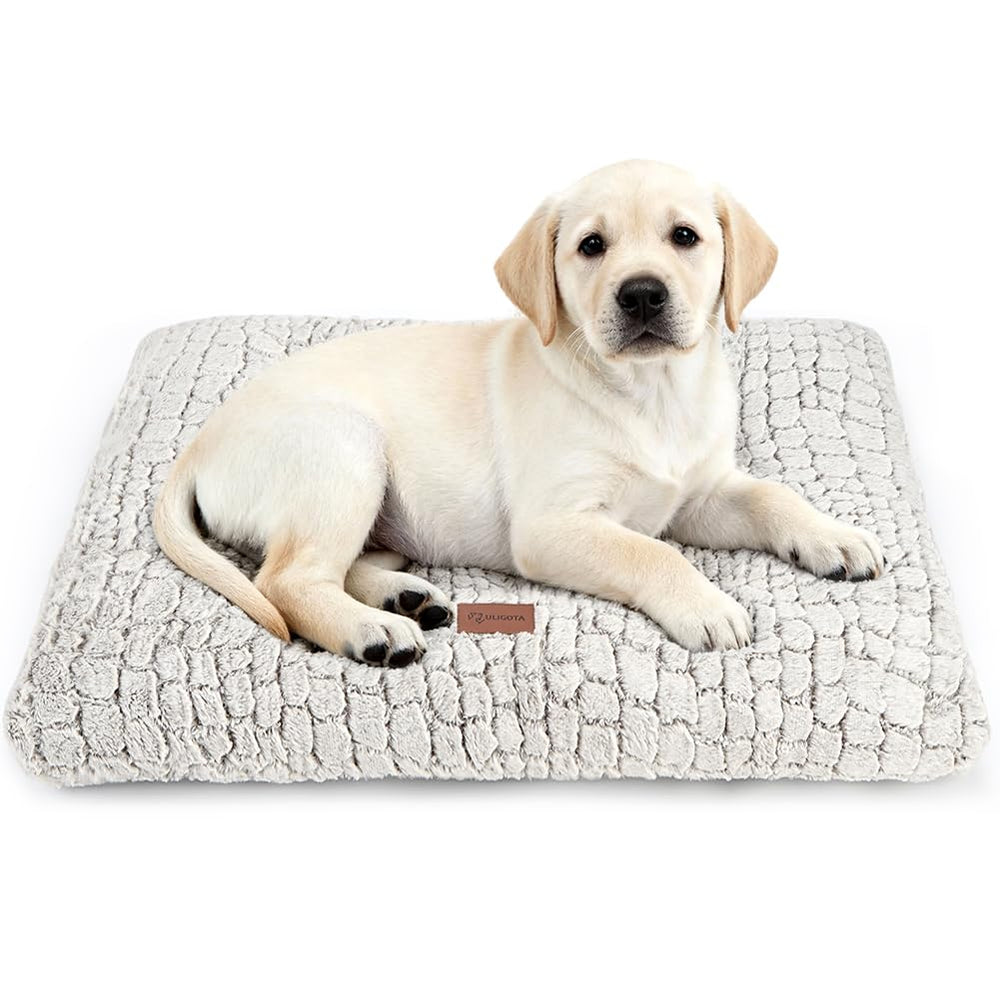 ULIGOTA dog bed crate pad with plush top for cozy warmth and comfort.