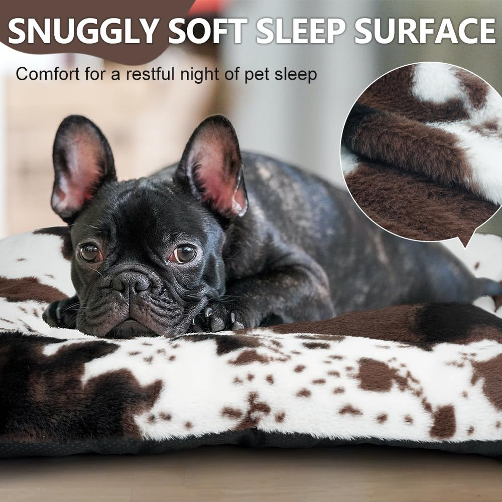 ULIGOTA crate bed side view highlighting non-slip bottom for steady placement