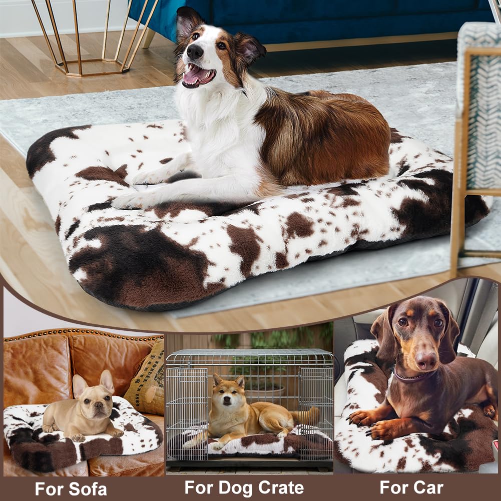 ULIGOTA pet mat used as travel resting pad in a kennel