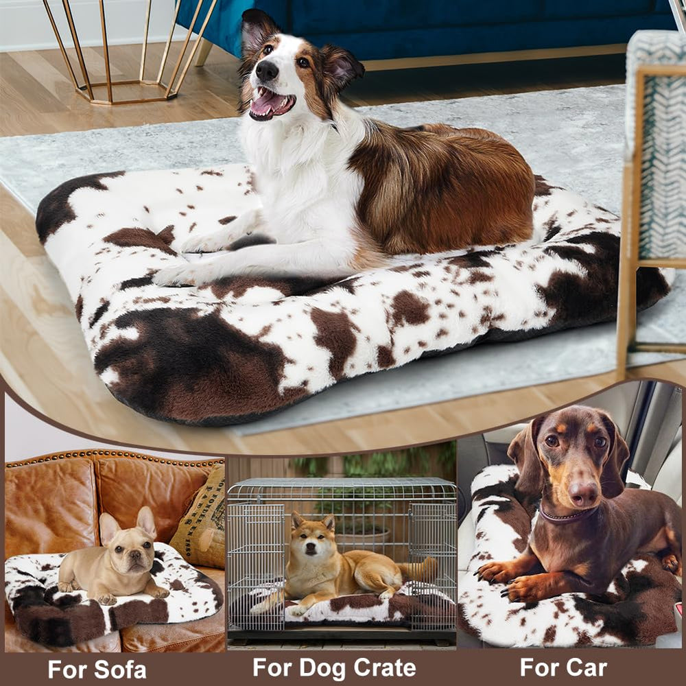 ULIGOTA dog bed on wood floor blending with home decor.