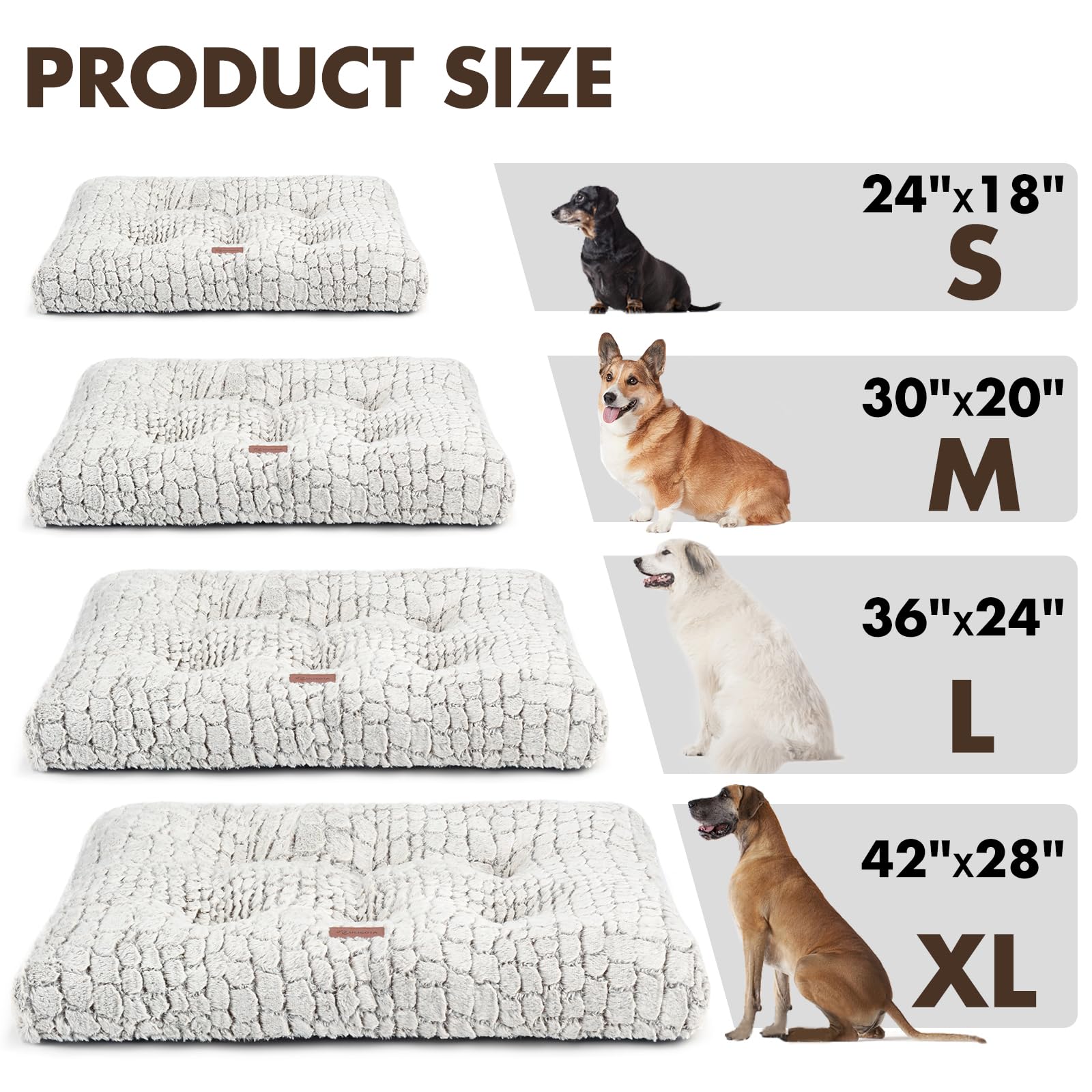ULIGOTA machine-washable crate bed simplifies cleaning and upkeep.