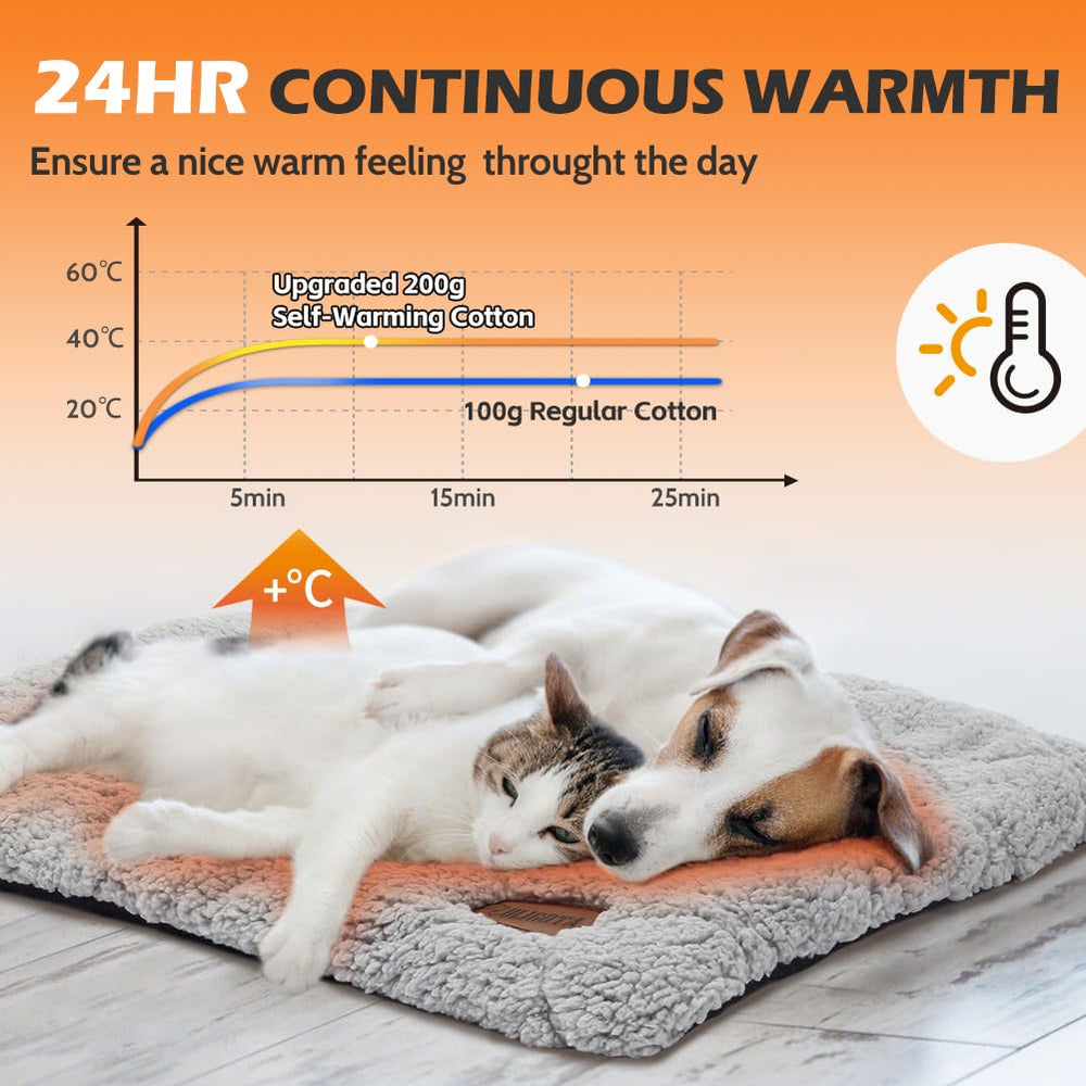 ULIGOTA self-warming cat bed close-up of the soft sherpa surface