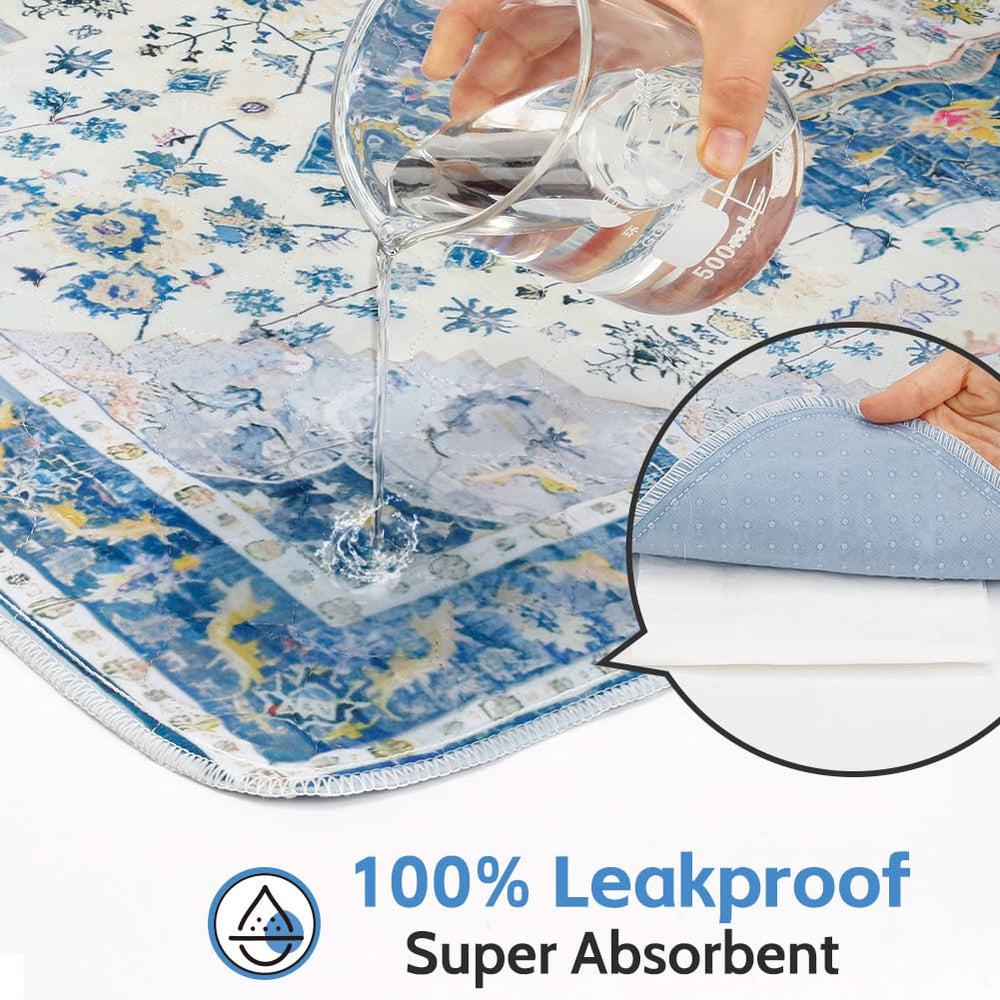 ULIGOTA red stripe pad protects carpets during training and crate time