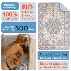 ULIGOTA soft-flannel top pad provides gentle, quiet protection for paws.