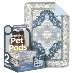 ULIGOTA washable pee pads offer a large 48x32 inch surface to protect floors.