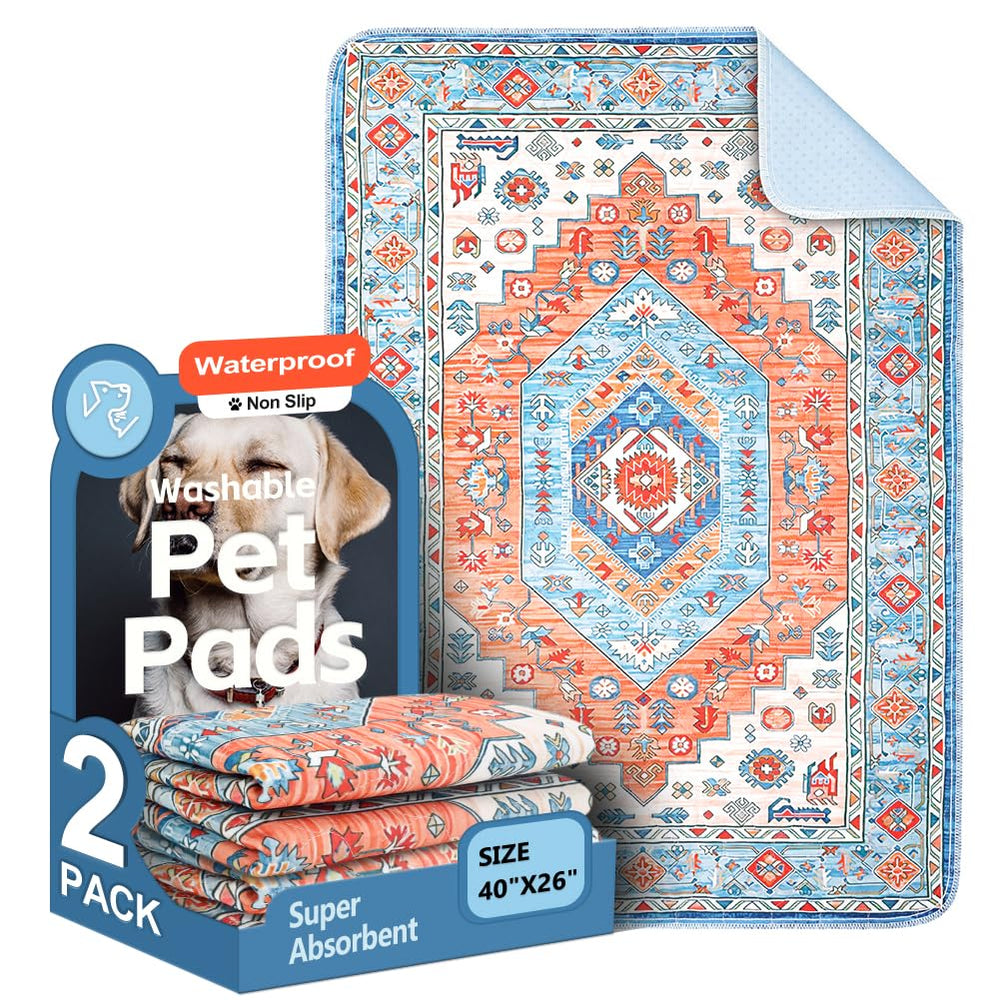 ULIGOTA Washable Puppy Pad front view with soft surface for gentle training