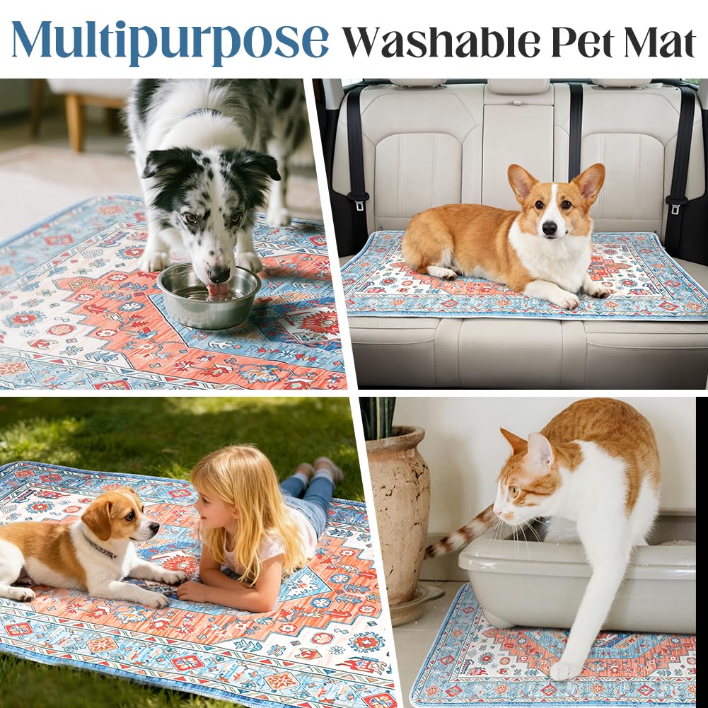 ULIGOTA pad in orange mix pattern complements home decor