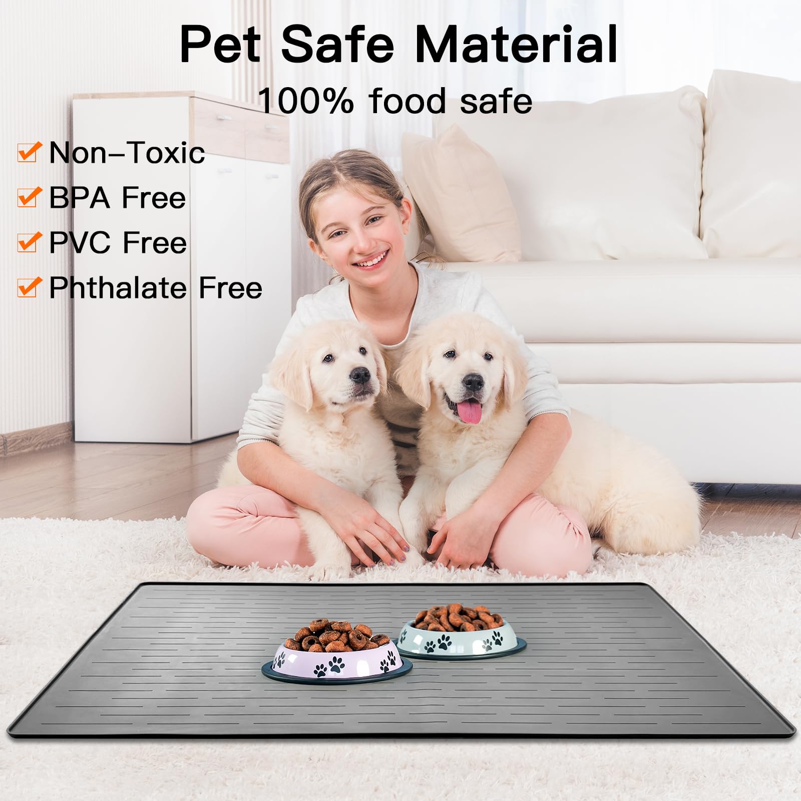 Ultibe BPA-free silicone mat is durable for daily use