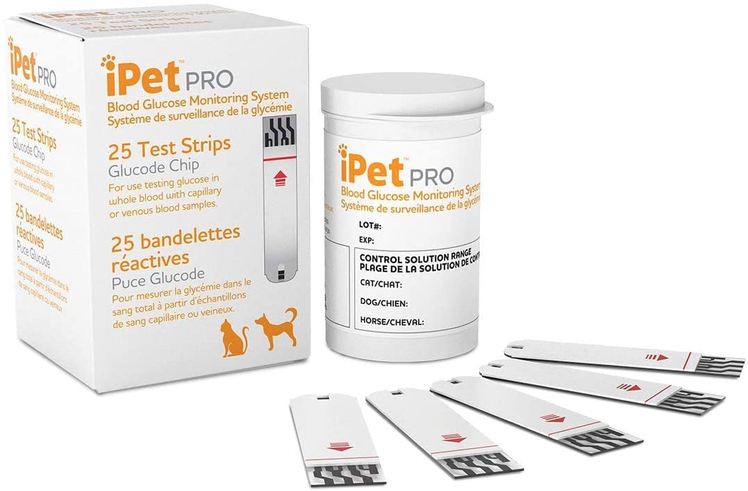 UltiCare iPet Pro test strips 25 ct packaging for easy home use.