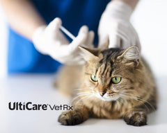 UltiCare VetRx U-100 silicone lubrication aids gentle skin entry.