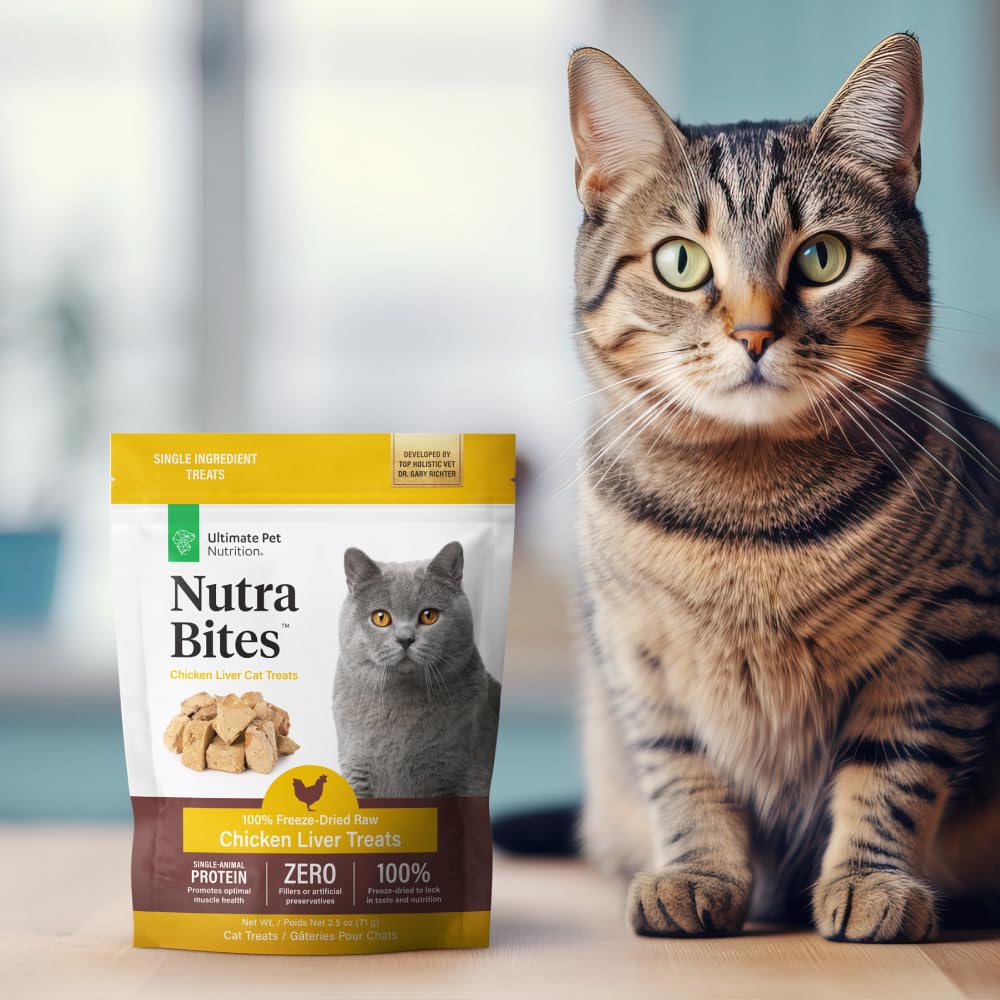ULTIMATE PET NUTRITION Nutra Bites training-treat in hand during session.