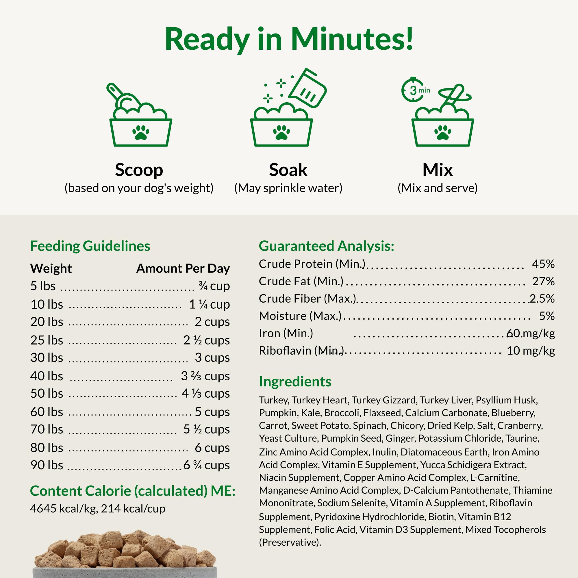 Ultimate Pet Nutrition Nutra Complete Dog Bowl Serve featuring versatile meal or mixer use.