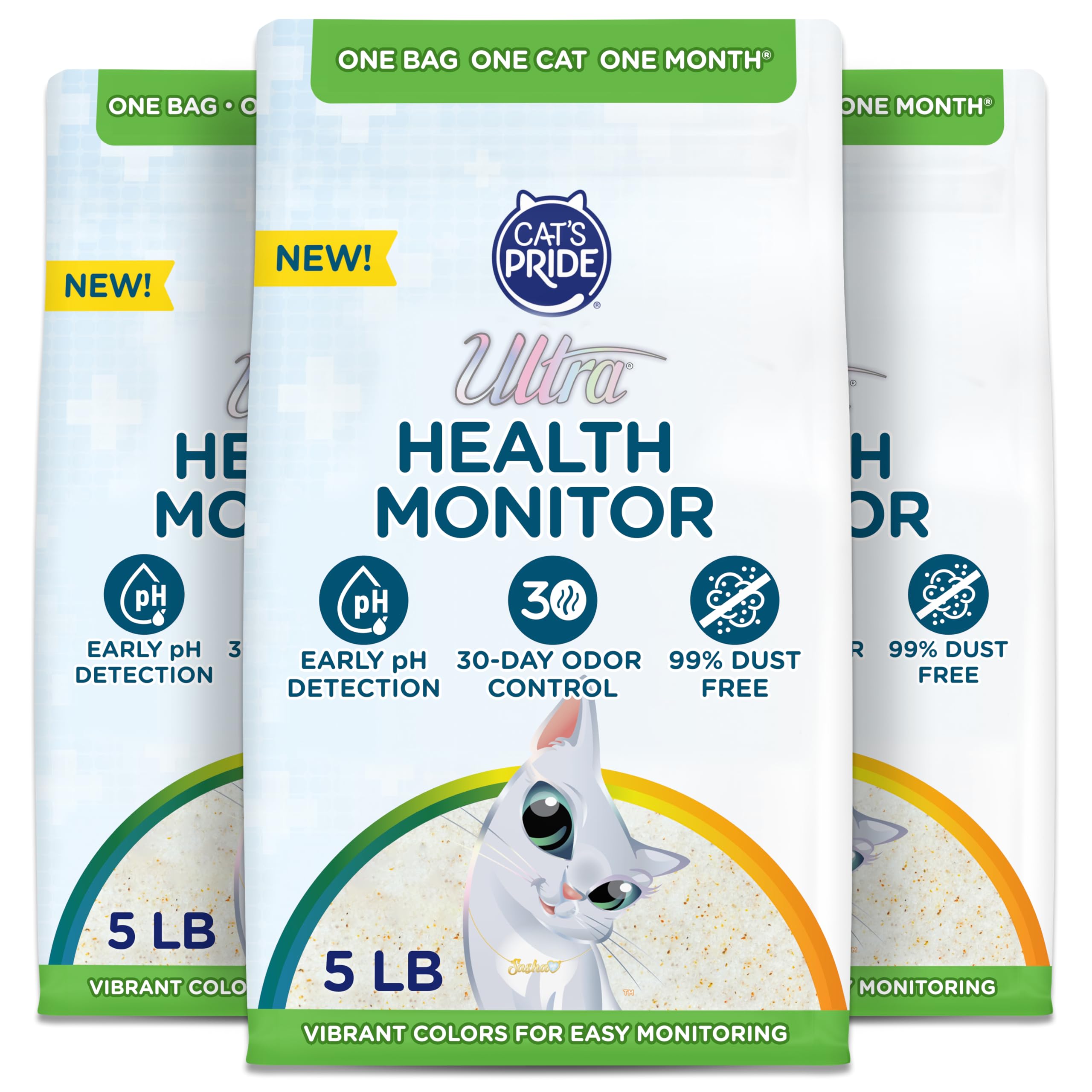 ULTRA Cat's Pride health-monitor litter color indicator signaling pH shifts for awareness