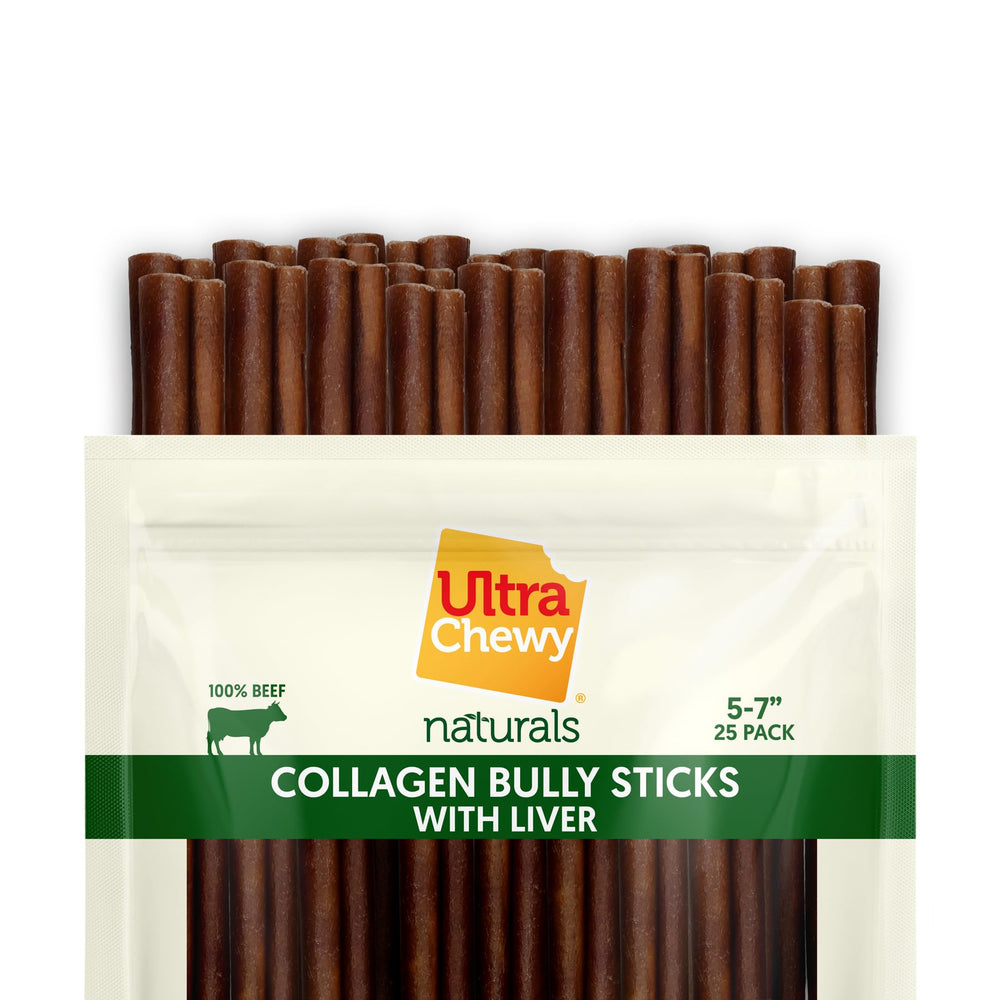Active dog using stick; Ultra Chewy Collagen Sticks support joints.