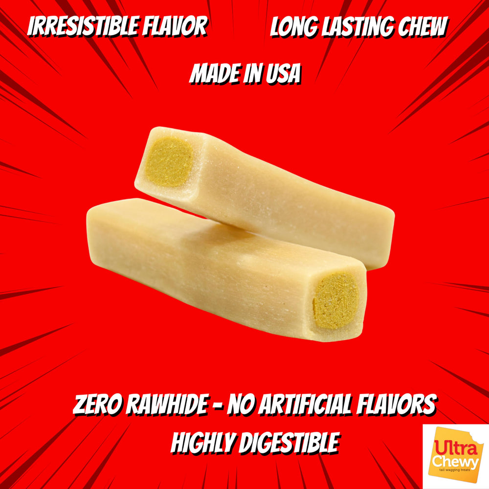 Ultra Chewy Double Treat Bones digestible formula close-up for gentle chewing