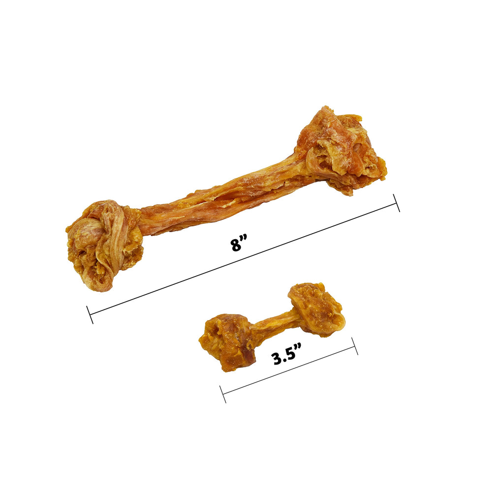Ultra Chewy turkey tendon knotted bone pack with label, quality and origin noted