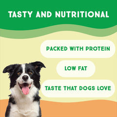 Close-up of turkey tendon rings chews for dogs, long-lasting engagement.
