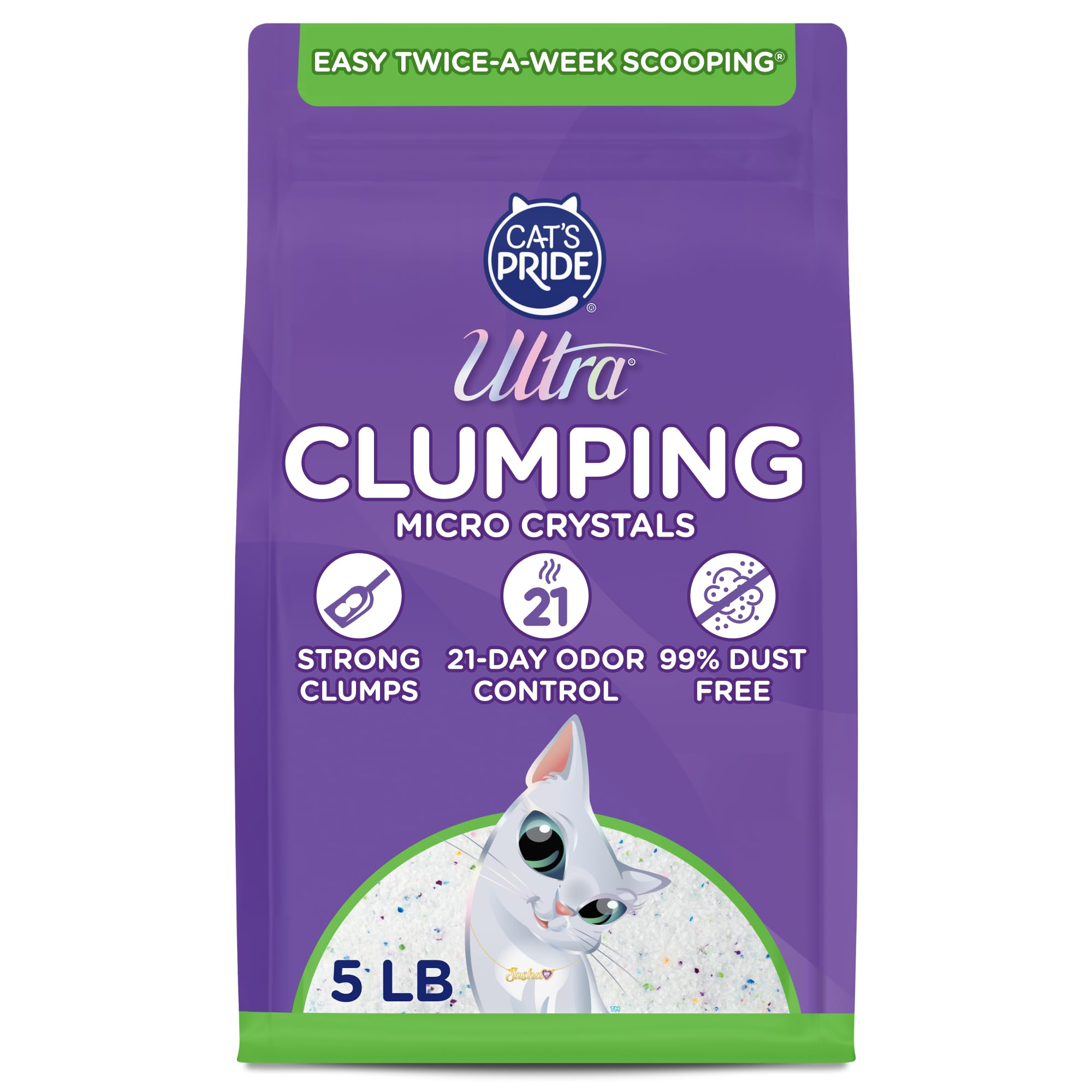 ULTRA clumping micro crystals cat litter clumps for easy scooping