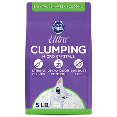 ULTRA clumping micro crystals cat litter clumps for easy scooping