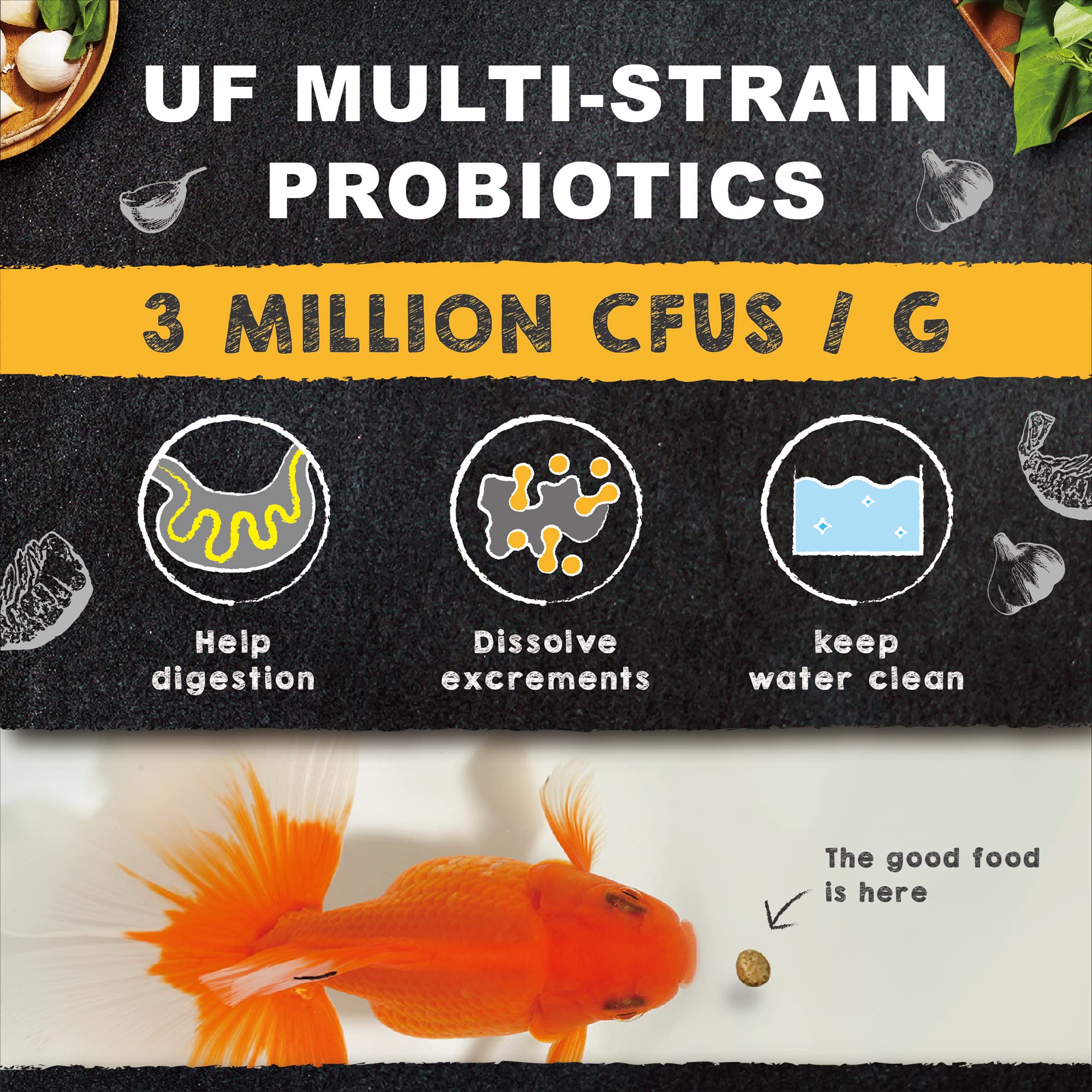 Ultra Fresh all-natural ingredients seaweed-protein closeup demonstrates quality sources for gut health.