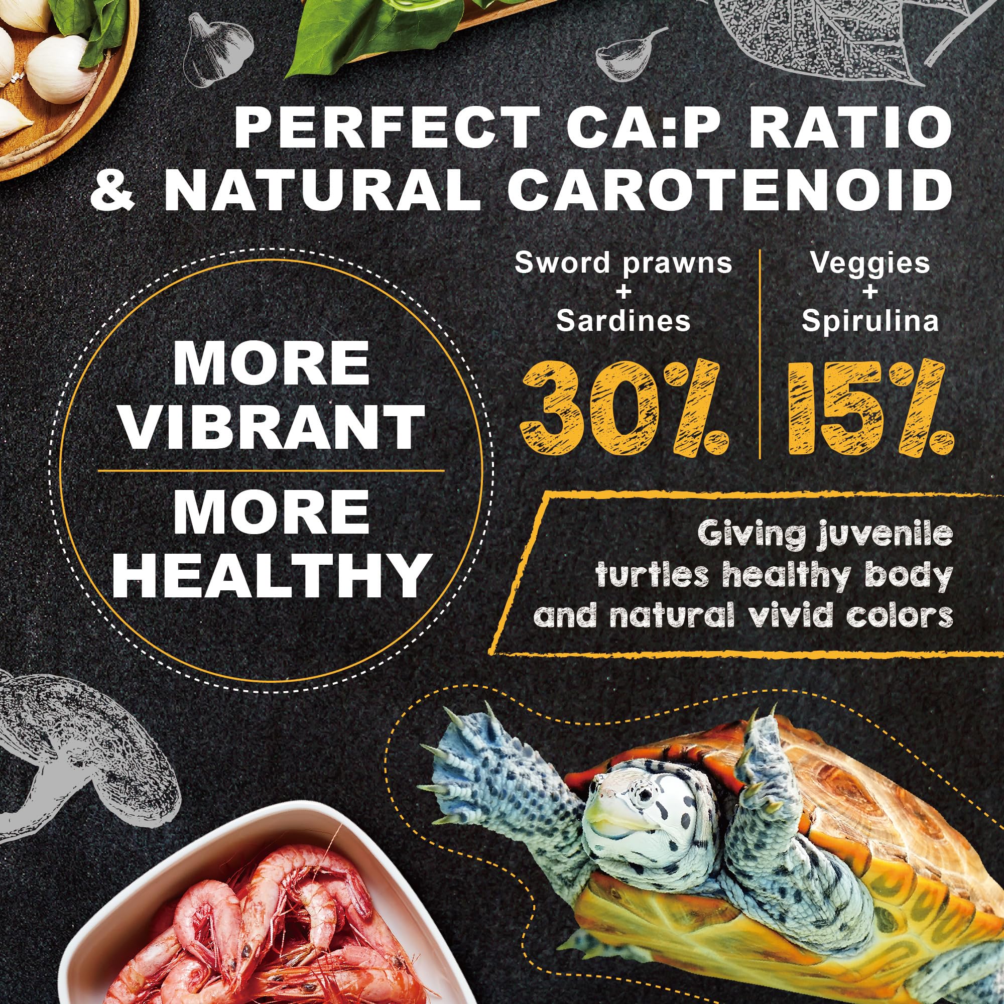 Ultra Fresh ingredient close-up featuring sword prawn, vegetables, and seaweed for high-quality nutrition