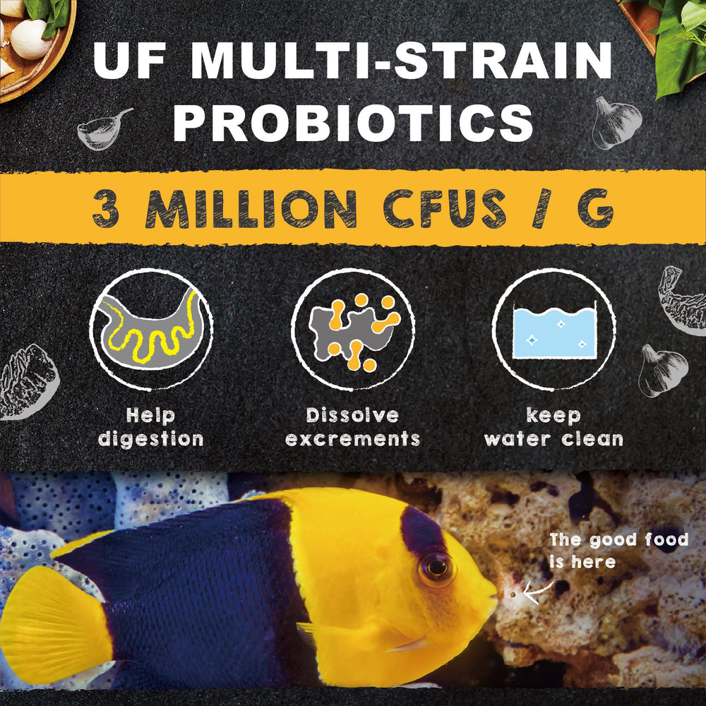 Ultra Fresh small-fish friendly pellets promote consistent feeding routines.