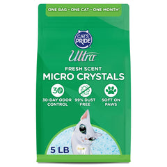 ULTRA Ultra Fresh scented micro crystals litter pack demonstrates strong odor control.