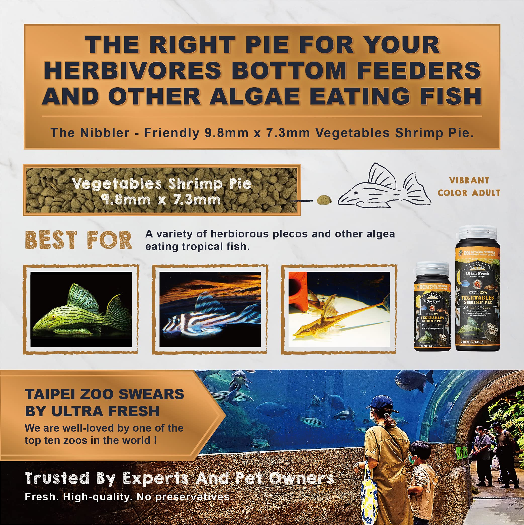 Ultra Fresh vegetable and sword prawn ingredients showcase premium nutrition.