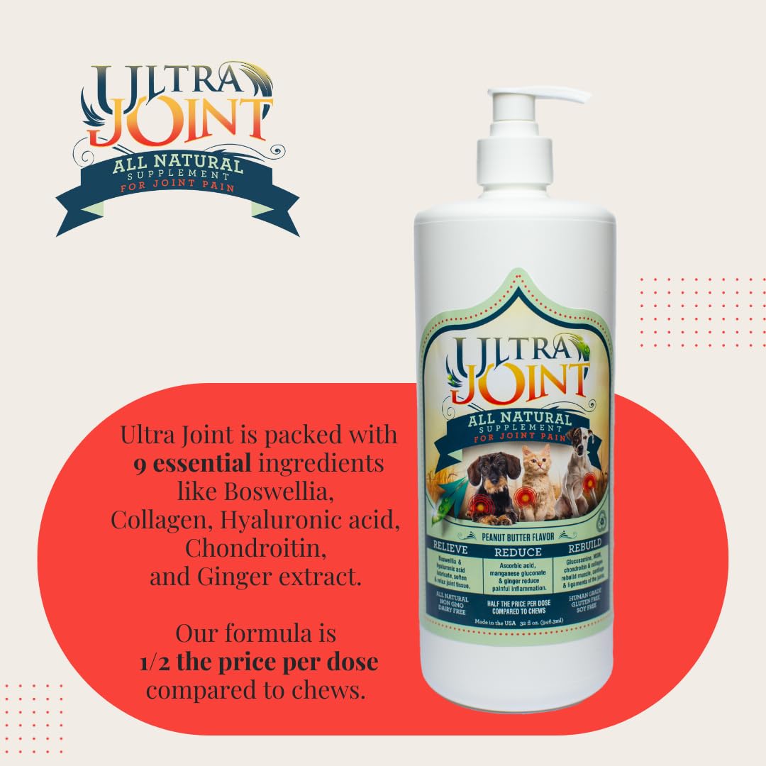 Ultra Joint label closeup highlights key ingredients for joints.