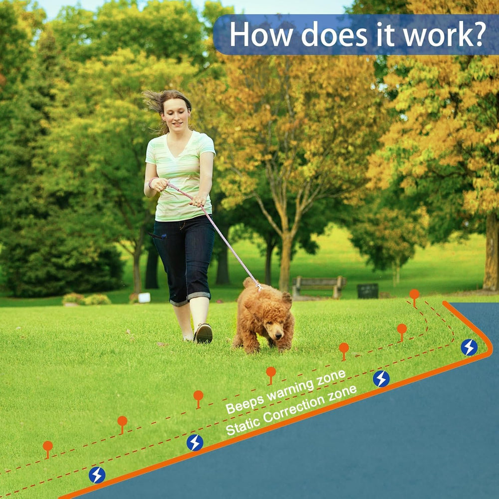 UltraCrab basic fence collars waterproof and rechargeable for two dogs