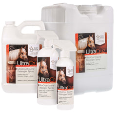 UltraCruz detangler spray on horse mane shows smoother, tangle-free hair.