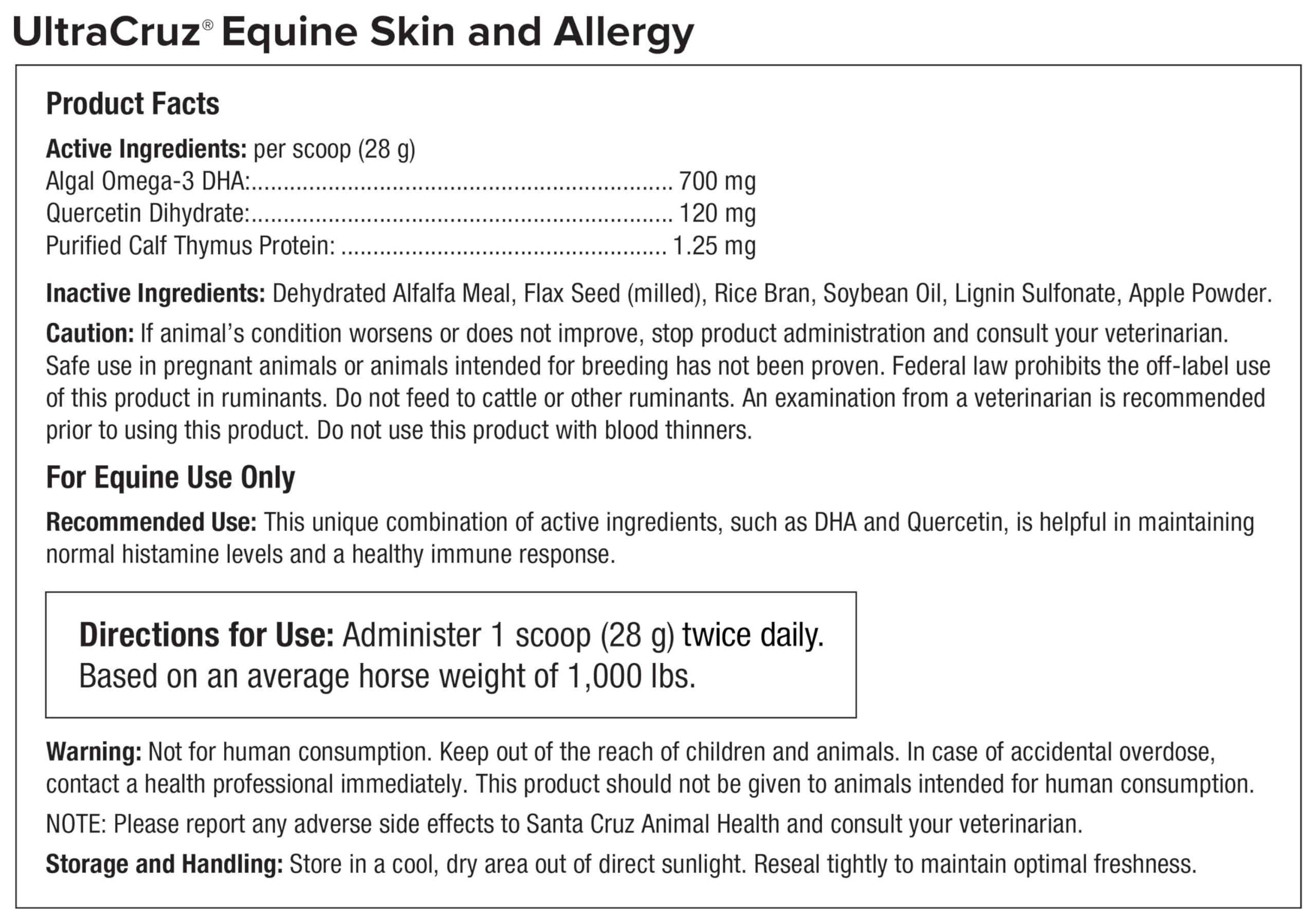 UltraCruz product label close-up shows USA-made formulation.