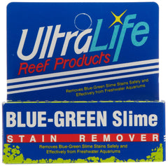 Ultralife Blue Green Slime Remover bottle clears blue-green algae in freshwater aquariums