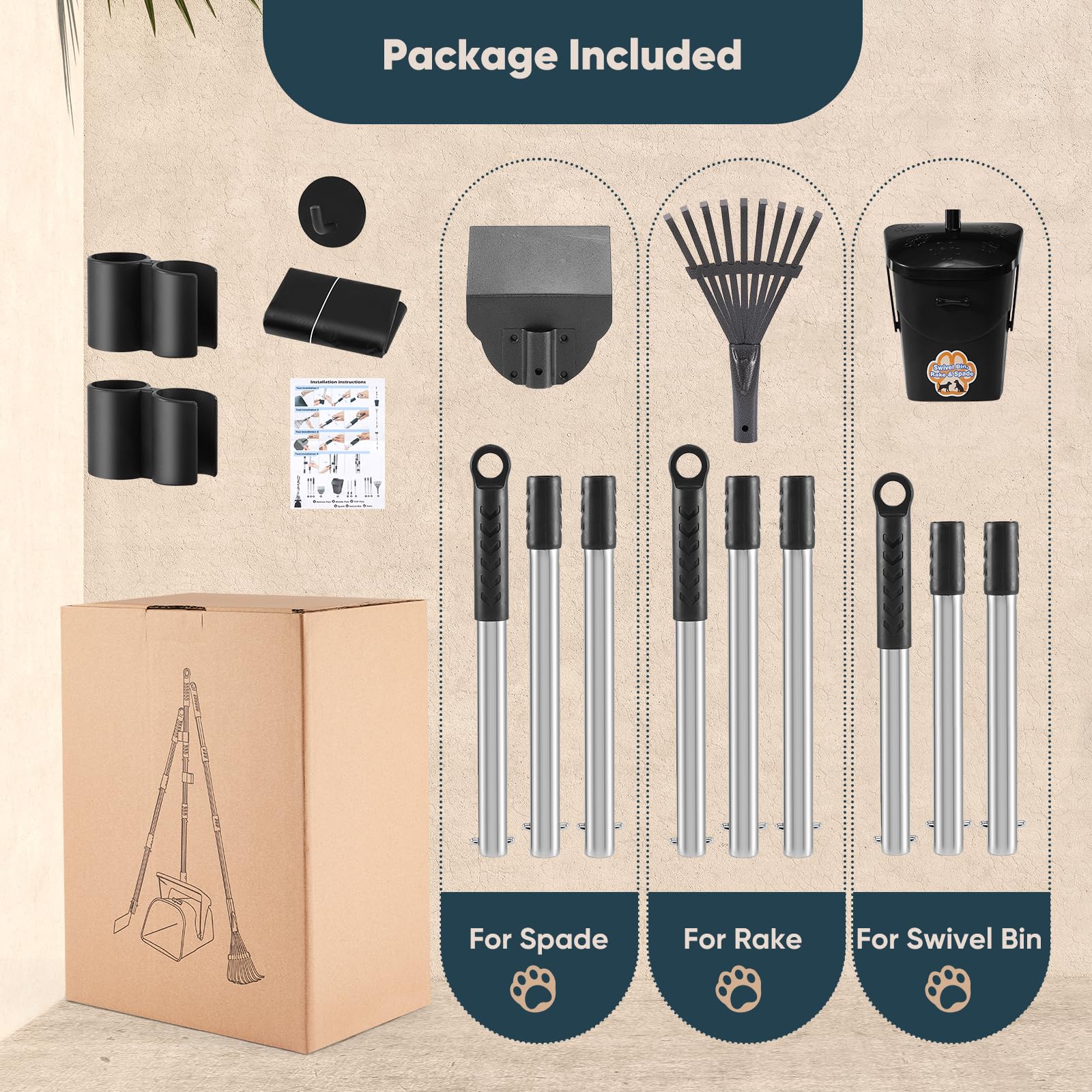Ulugt includes 20 extra-thick bags for durable waste containment