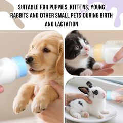 UMETASS 4oz measurements help portion milk accurately for newborn pets.