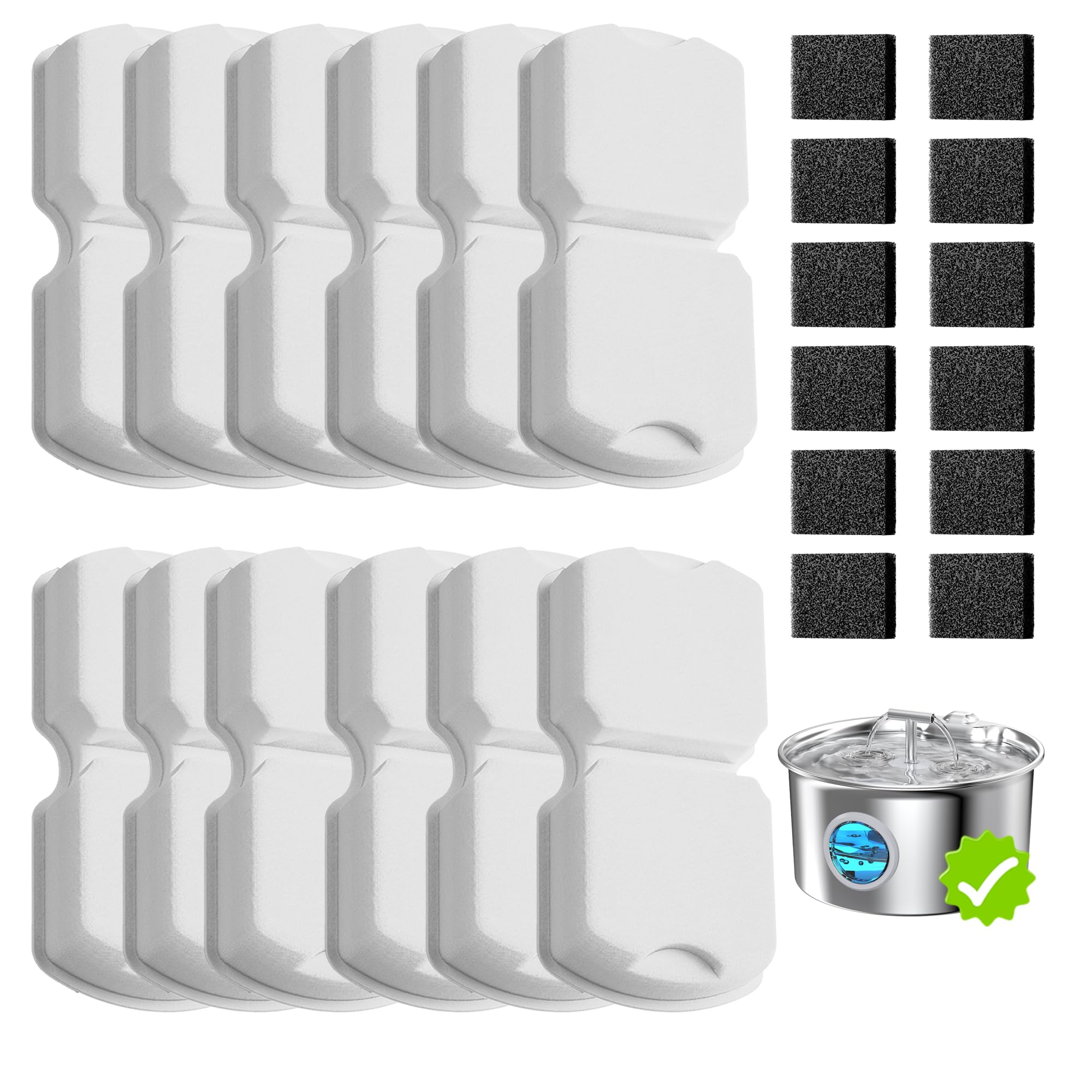 UMOCUOY carbon filter for cat fountain improves water cleanliness and taste