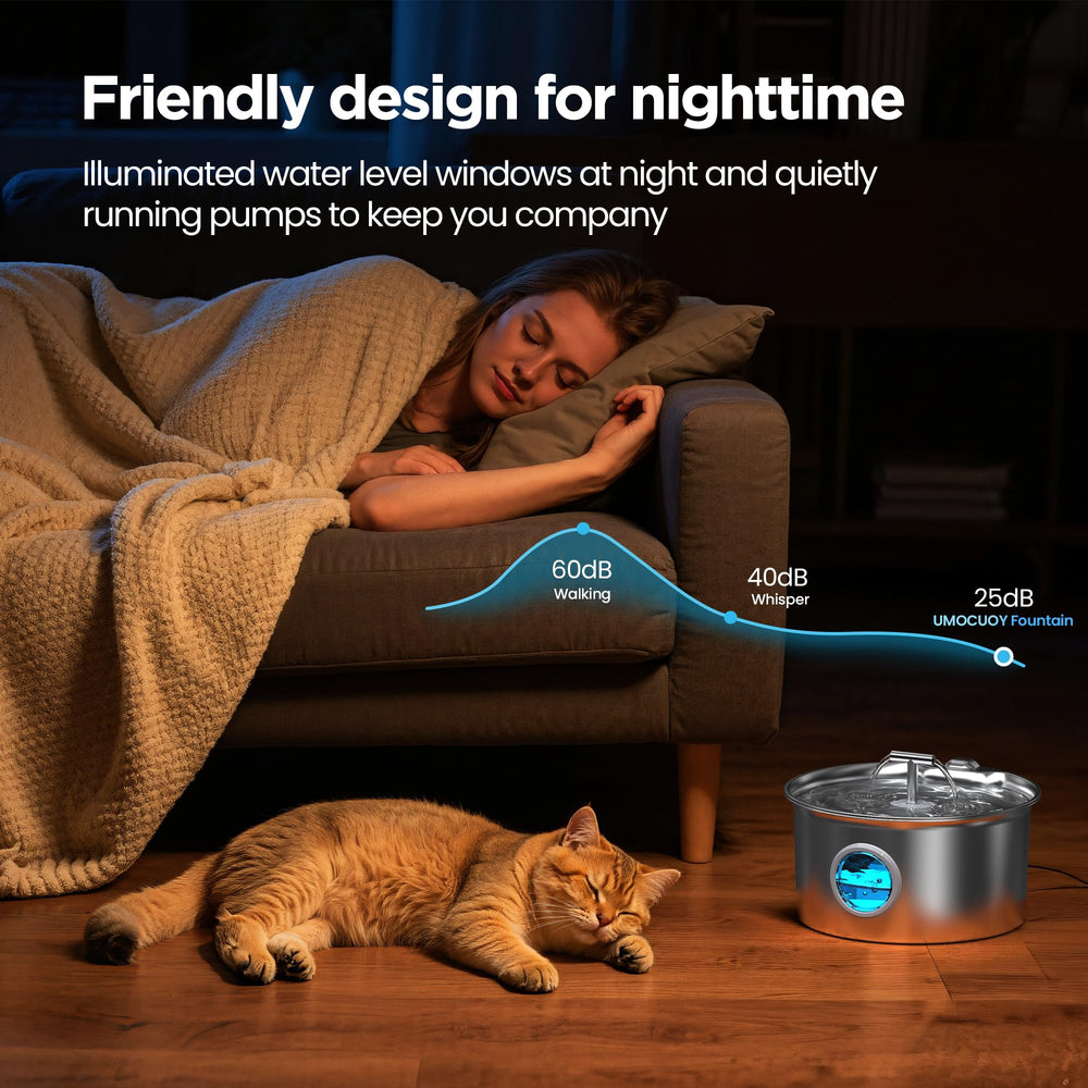 UMOCUOY cat water fountain designed for indoor-use hydration