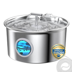 UMOCUOY cat fountain stainless steel 2.6L body for durable daily use