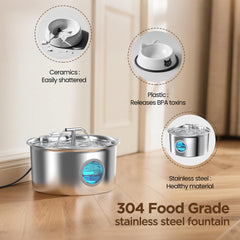 UMOCUOY water fountain dual spout design for comfortable drinking