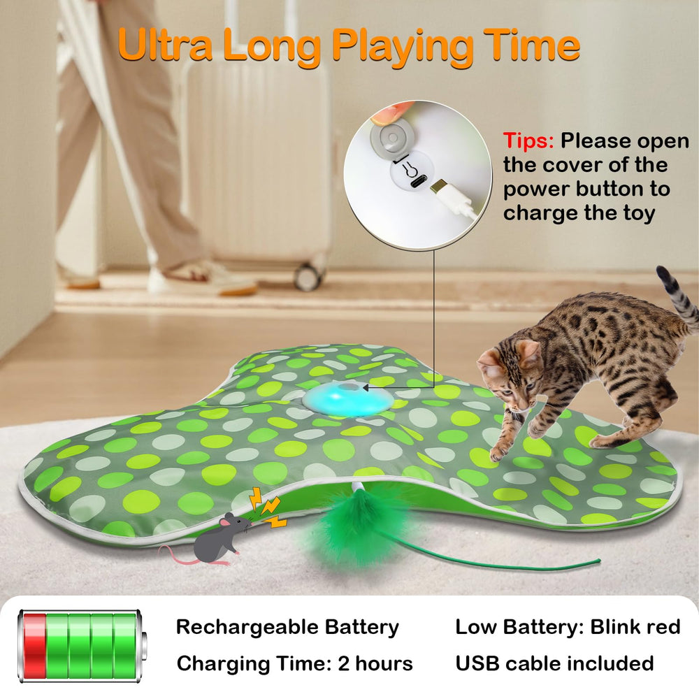 Umosis cat toy with three light modes guides interactive sessions.
