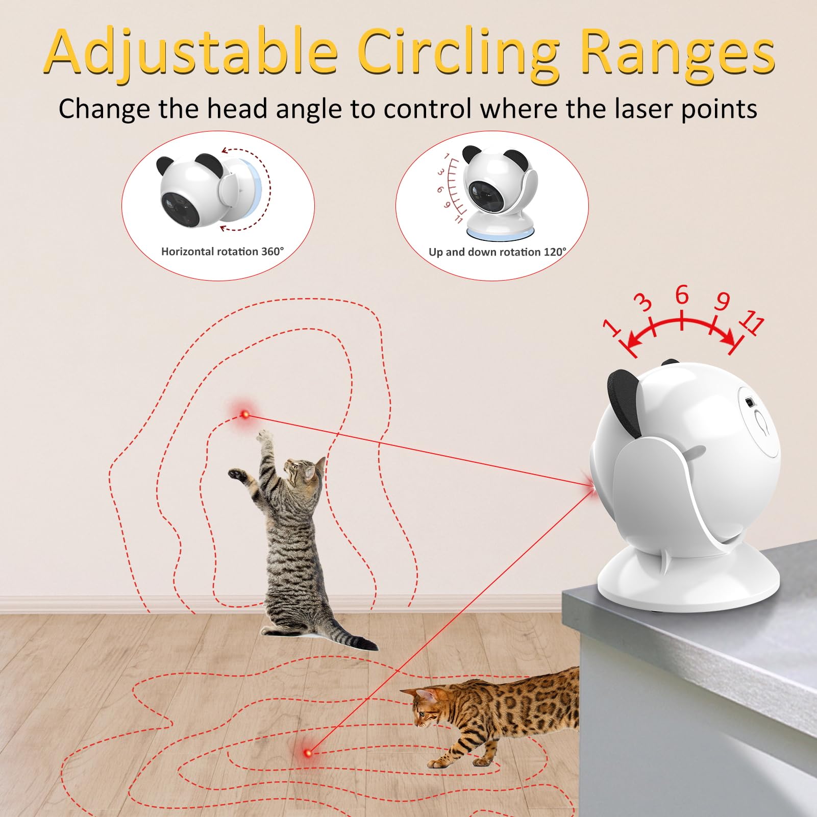 umosis interactive 3-speed modes enabling tailored feline exercise