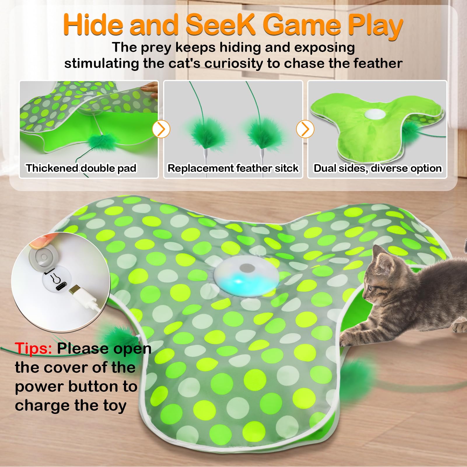 Umosis real mouse squeaky toy sparks hunting-like activity for cats.