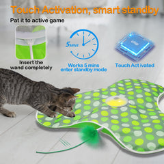Umosis USB rechargeable cat toy with 1200mAh battery for convenient use.