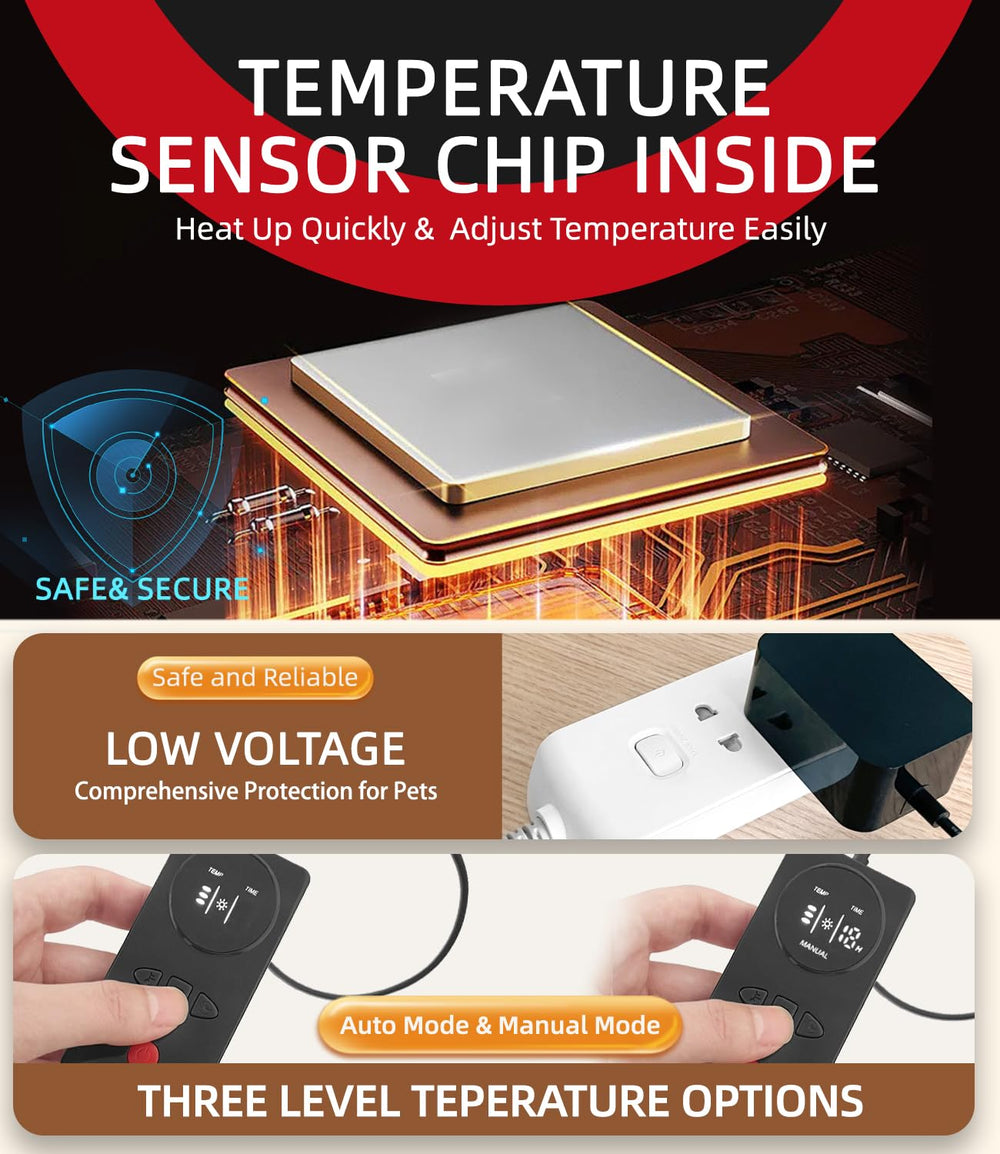 UNCN pad uses 12V low-voltage safety plug