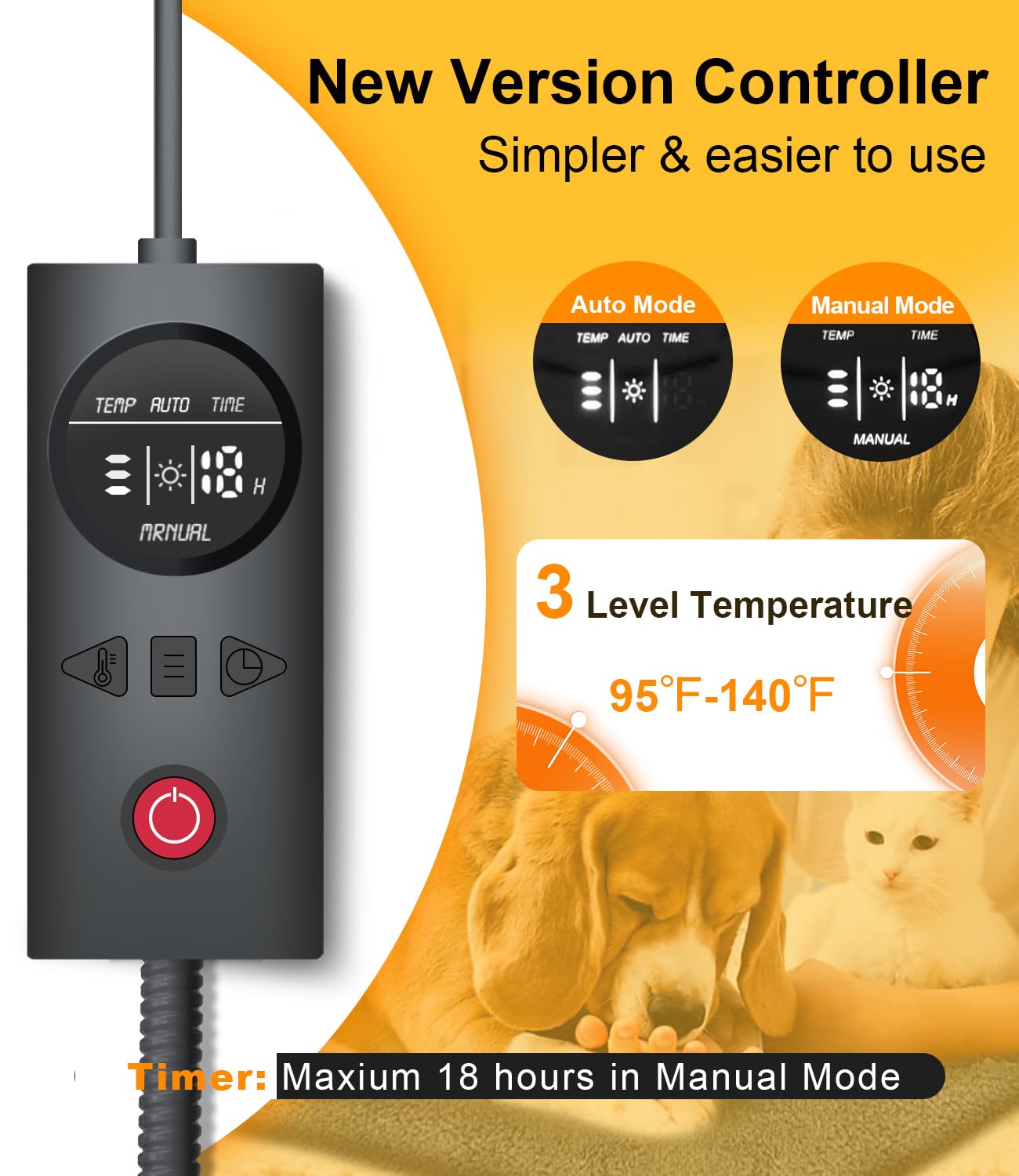 UNCN heating pad reaches warmth in minutes