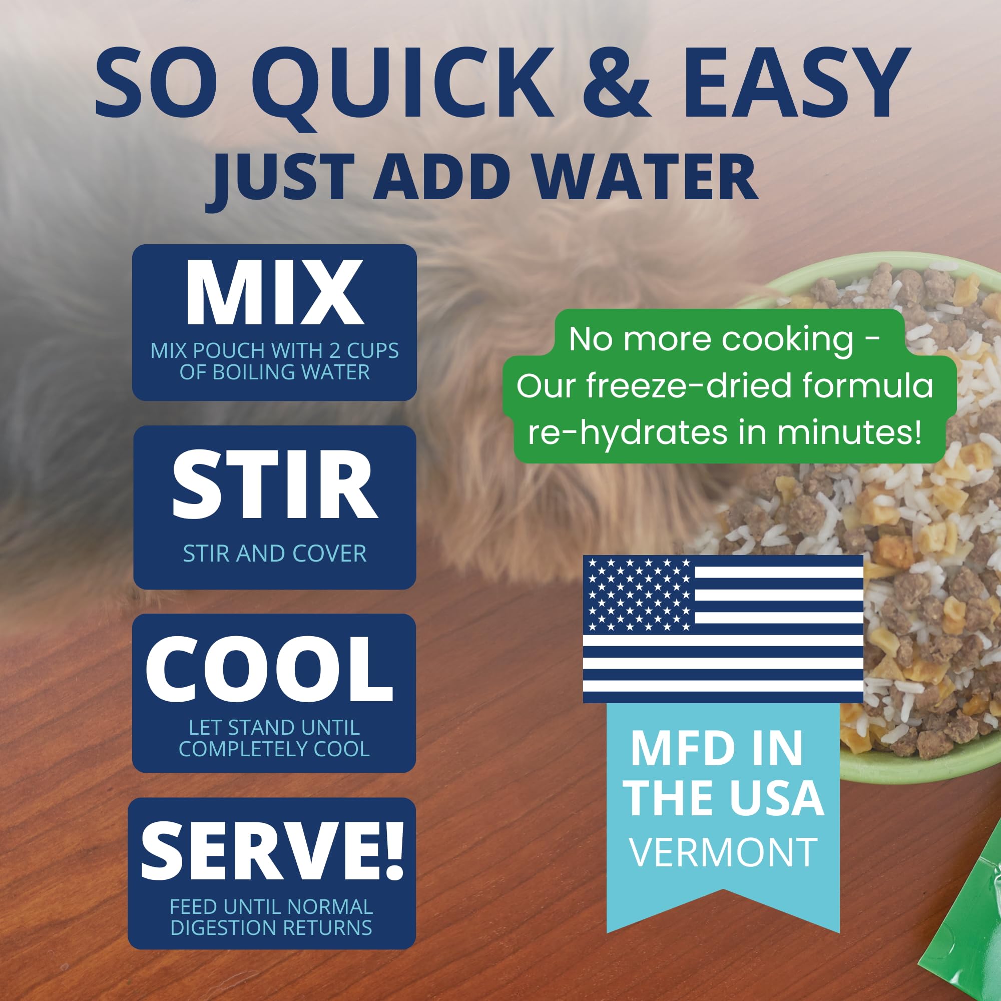 Under the Weather Bland Diet rehydrated meal ready to serve