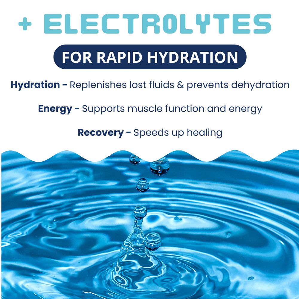 Under the Weather bland diet electrolyte blend image suggests boosted hydration.