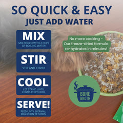 Under the Weather Bland Diet freeze-dried morsels offer quick, palatable meals.